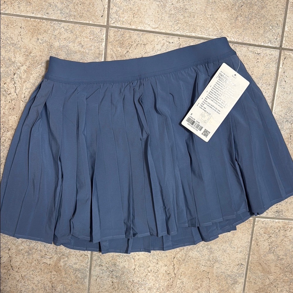 Pleated Blue Skirt